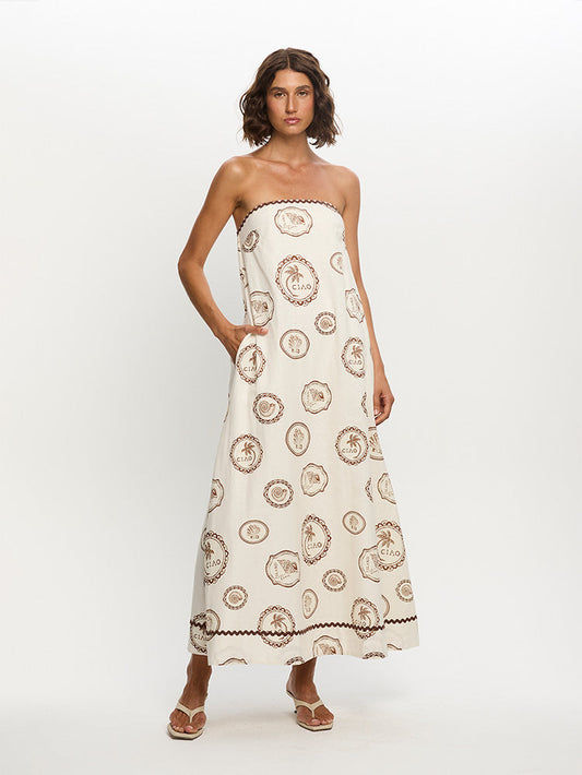 Ciao Strapless Maxi Dress