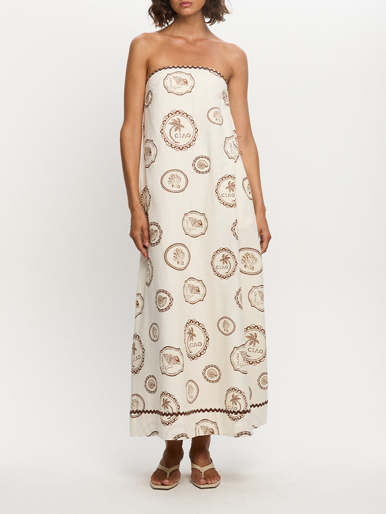 Ciao Strapless Maxi Dress