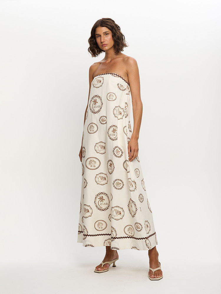 Ciao Strapless Maxi Dress