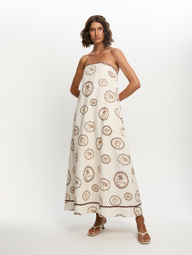 Ciao Strapless Maxi Dress