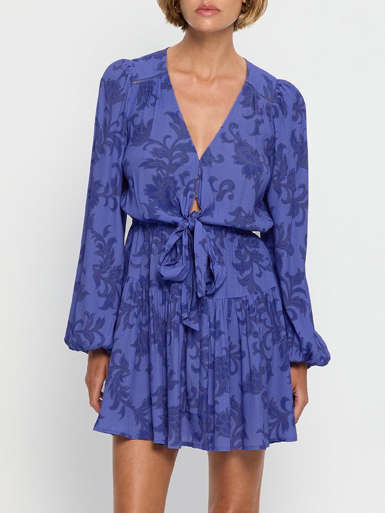 Jamie Tie Front Mini Dress