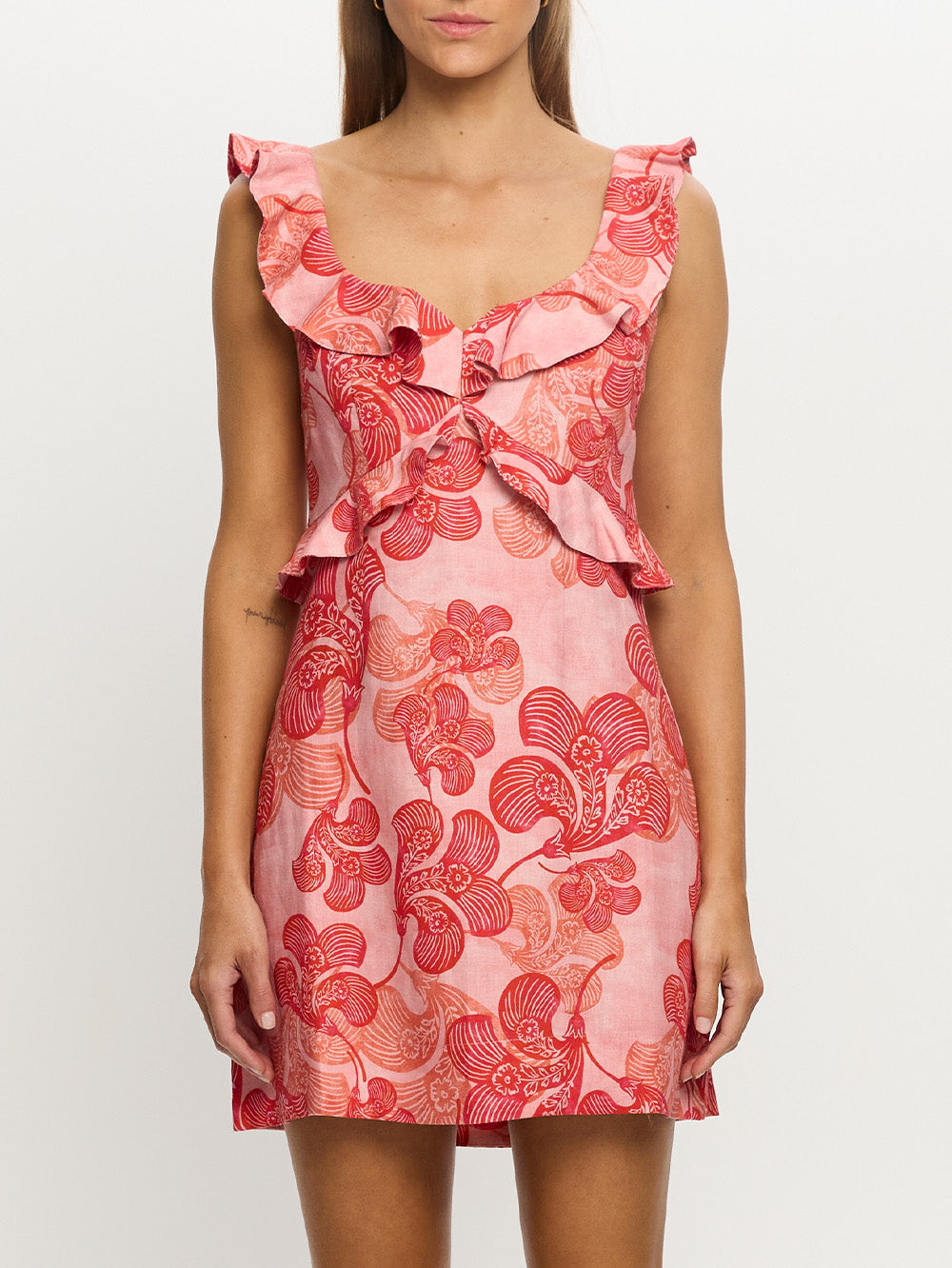 Riviera Ruffle Mini Dress